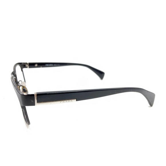 Prada VPR 61P FAD-1O1 Black Silver Eyeglasses Frames 53-16 140 Italy Designer - Picture 7 of 12